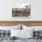 Hoe de Dag Won was de Tiende Leiding Canvas Afdruk (Insitu (Slaapkamer))