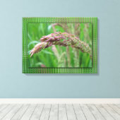 Hoe de gras de Druk van het Canvas Groeit Afdruk (Insitu (Houten vloer))