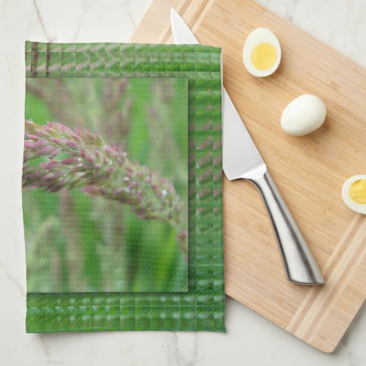 Hoe de gras keukenhanddoek groeit (Quarter Fold)