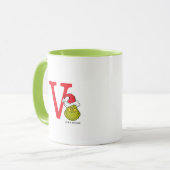 Hoe de Grinch Christmas stal | Monogram V Mok (Voorkant links)