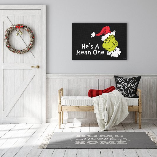 Hoe de Grinch Kerst stal | Hij is een gemene vent Canvas Afdruk