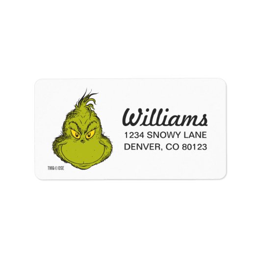 Hoe de Grinch Kerst stal Klassieke Grinch Etiket (Voorkant)