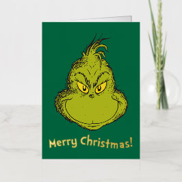 Hoe de Grinch Kerst stal Klassieke Grinch Folie Wenskaart