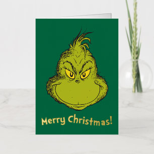 Hoe de Grinch Kerst stal Klassieke Grinch Folie Wenskaart