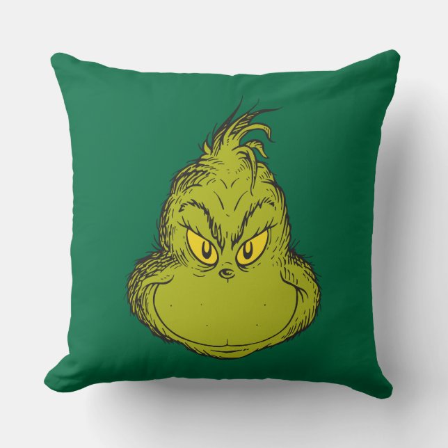 Hoe de Grinch Kerst stal Klassieke Grinch Kussen (Voorkant)