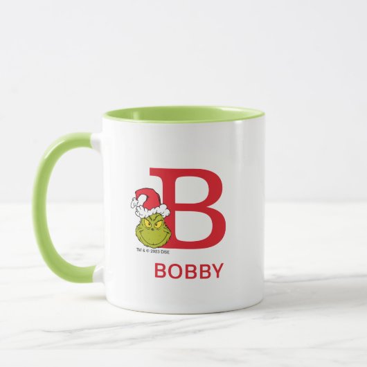 Hoe de Grinch kerst stal | Naam & Monogram B Mok (Links)