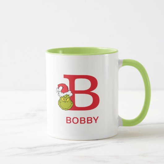 Hoe de Grinch kerst stal | Naam & Monogram B Mok (Rechts)