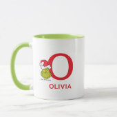 Hoe de Grinch Kerst stal | Naam & Monogram O Mok (Links)