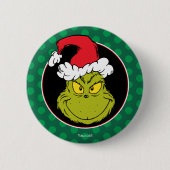 Hoe de Grinch Kerst stal | Stoute Grinch Ronde Button 5,7 Cm (Voorkant)