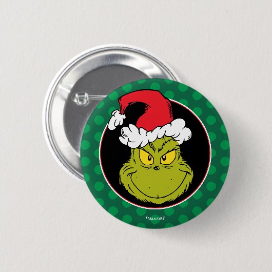 Hoe de Grinch Kerst stal | Stoute Grinch Ronde Button 5,7 Cm (Voorkant /achterkant)