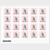 Hoe de Grinch kerstmis houdt | Cindy-Lou Who Vierkante Sticker (Vel)