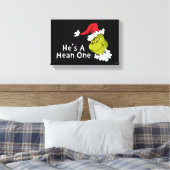 Hoe de Grinch kerstmis houdt | Hij is een gemiddel Canvas Afdruk (Insitu (Slaapkamer))