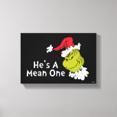 Hoe de Grinch kerstmis houdt | Hij is een gemiddel Canvas Afdruk (Voorkant)