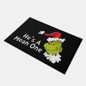 Hoe de Grinch kerstmis houdt | Hij is een gemiddel Deurmat (Schuin)