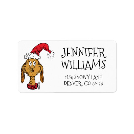 Hoe de Grinch kerstmis houdt | Max is Nice Etiket (Voorkant)