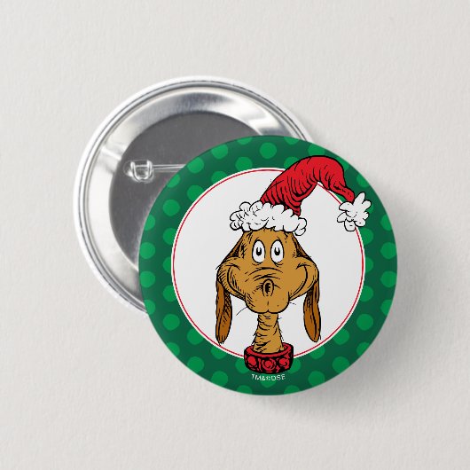 Hoe de Grinch kerstmis houdt | Max is Nice Ronde Button 5,7 Cm (Voorkant /achterkant)
