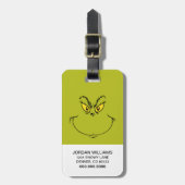 Hoe de Grinch Kerstmis stal gezicht Bagagelabel (Voorkant verticaal)