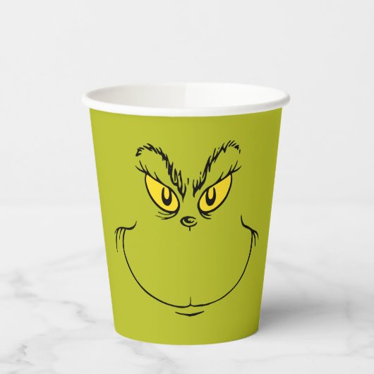 Hoe de Grinch Kerstmis stal gezicht Papieren Bekers (Links)