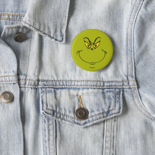 Hoe de Grinch Kerstmis stal gezicht Ronde Button 5,7 Cm (In situ)