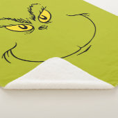 Hoe de Grinch Kerstmis stal gezicht Sherpa Deken (3/4)
