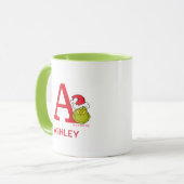 Hoe de Grinch Kerstmis stal | Naam & Monogram A Mok (Voorkant links)