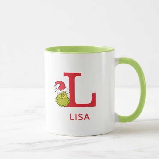 Hoe de Grinch Kerstmis stal | Naam & Monogram L Mok (Rechts)