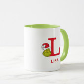 Hoe de Grinch Kerstmis stal | Naam & Monogram L Mok (Voorkant rechts)