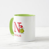 Hoe de Grinch Kerstmis stal | Naam & Monogram N Mok (Voorkant links)