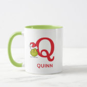 Hoe de Grinch Kerstmis stal | Naam & Monogram Q Mok (Links)
