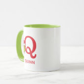 Hoe de Grinch Kerstmis stal | Naam & Monogram Q Mok (Voorkant links)
