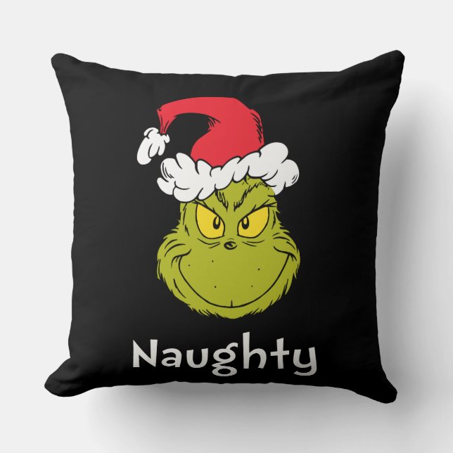 Hoe de Grinch Kerstmis stal | Stoute Grinch Kussen (Voorkant)