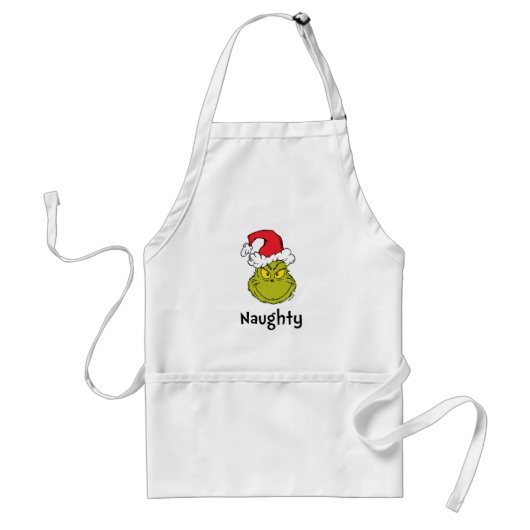 Hoe de Grinch Kerstmis stal | Stoute Grinch Standaard Schort (Voorkant)
