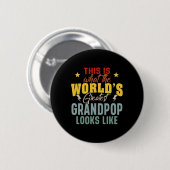 Hoe de Grootste Grootvader ter Wereld eruitziet Va Ronde Button 5,7 Cm (Voorkant /achterkant)