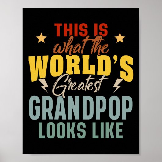 Hoe de Grootste Grootvader van de Wereld eruitziet Poster (Voorkant)