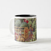 Hoe de hertogin van Aigremont zijn geboorte heeft  Tweekleurige Koffiemok (Voorkant links)