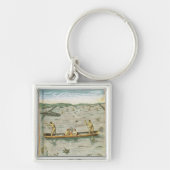 Hoe de Indiërs hun vis vangen Sleutelhanger (Voorkant)