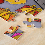 Hoe de Kerstman Mrs. Santa Jigsaw Puzzle ontmoette Legpuzzel (Zijkant)