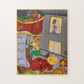 Hoe de Kerstman Mrs. Santa Jigsaw Puzzle ontmoette Legpuzzel (Verticaal)
