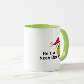 Hoe de knuppel kerstmis ophoudt| Hij is een gemidd Mok (Voorkant rechts)