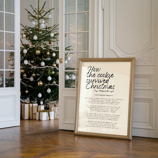 Hoe de Koek de Kerst Overleefde Grappige Print