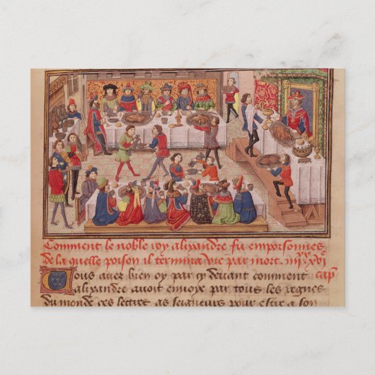 Hoe de Noble King Alexander werd gepoiseerd Briefkaart (Voorkant)