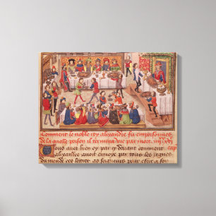 Hoe de Noble King Alexander werd gepoiseerd Canvas Afdruk