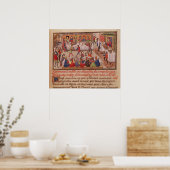 Hoe de Noble King Alexander werd gepoiseerd Poster (Keuken)