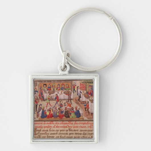 Hoe de Noble King Alexander werd gepoiseerd Sleutelhanger (Voorkant)