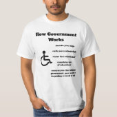 Hoe de overheid rolstoel T-Shirt werkt (Voorkant)