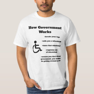 Hoe de overheid rolstoel T-Shirt werkt