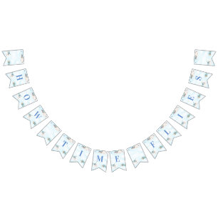 Hoe de tijd vliegt Speelgoed Plane Travel Thema Vlaggetjes