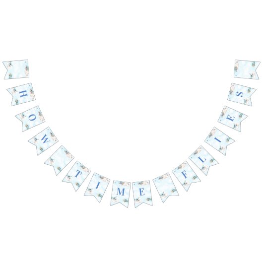 Hoe de tijd vliegt Speelgoed Plane Travel Thema Vlaggetjes (Alle)