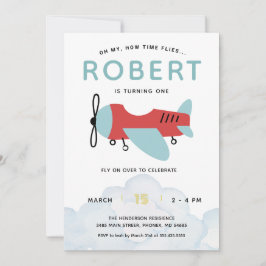 Hoe de tijd vliegt Vliegtuig Verjaardag, Modern Vl Kaart