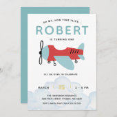 Hoe de tijd vliegt Vliegtuig Verjaardag, Modern Vl Kaart (Voorkant / Achterkant)